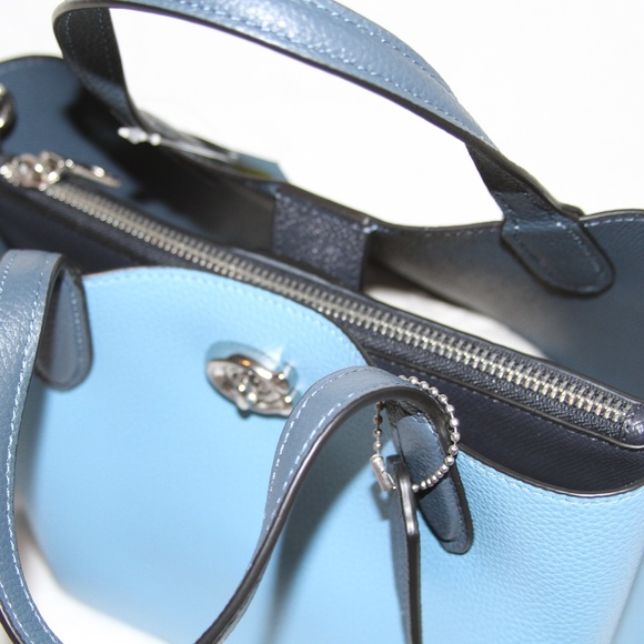 NWT Coach Willow Leather Tote 24 In Colorblock - Picture 5 of 6